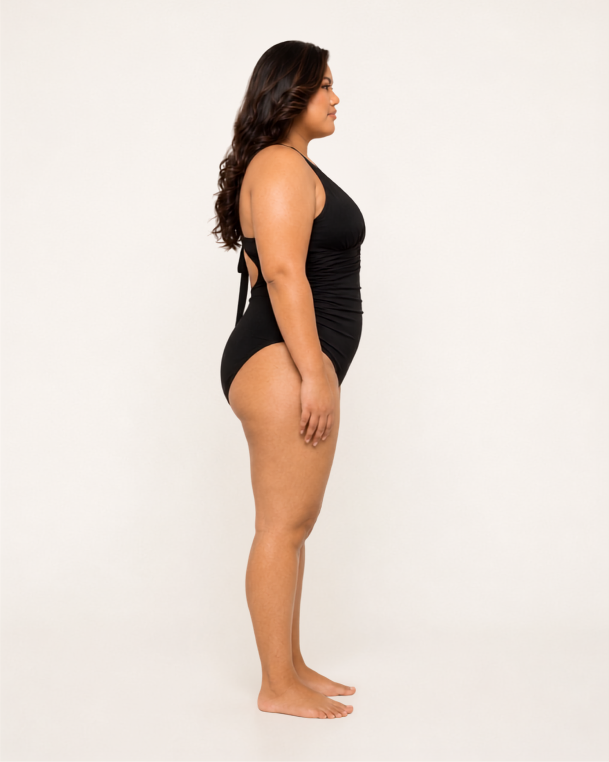 GALERA Plunge Back-Tie One-Piece Swimsuit